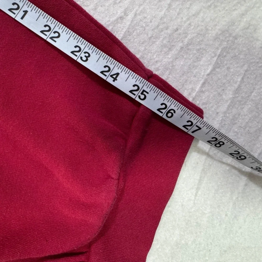 True Religion Mens Red Horseshoe Logo Jogger Sweatpants XL Red Fleece Pants